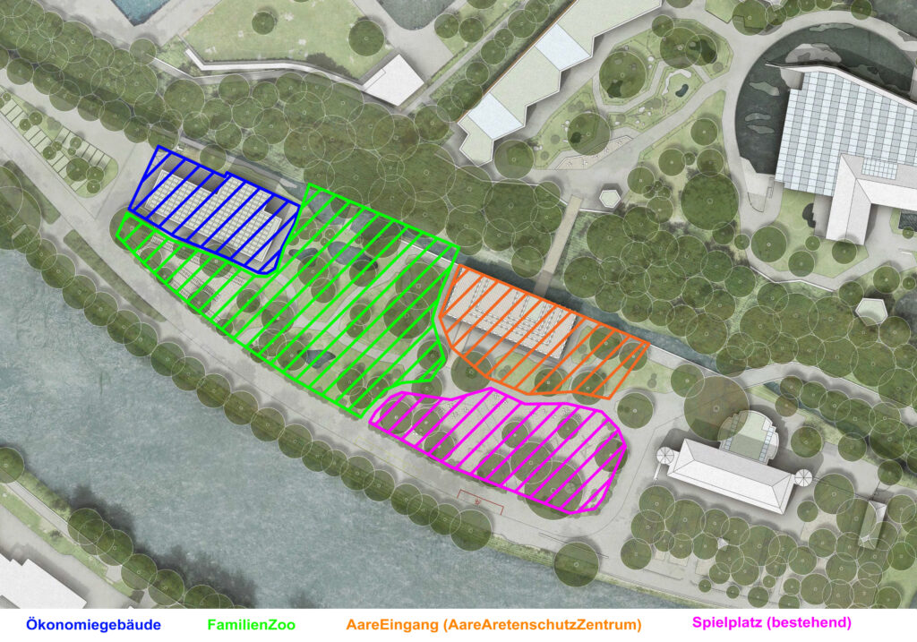 KinderZoo geplante Areale Geplante Areale des KinderZoos